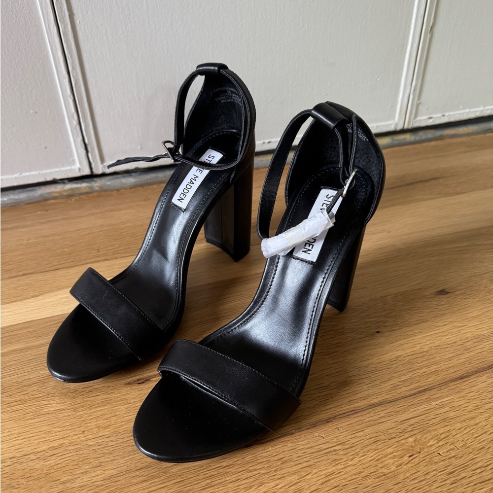 Steve Madden - Black Heels- Size 8